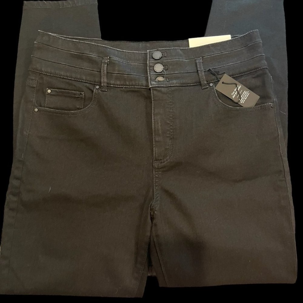 NWT Ann Taylor High Rise "The Skinny Black Jean". SIZE 12 - Picture 6 of 6